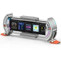 Divoom Times Gate II Cyberpunk Digital Clock - Grey