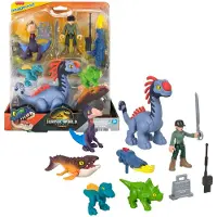 Imaginext Pakke Med Dinosaurfigurer Fra Land Sjø Og Luft