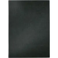 Sigel SM115, A5 (148x210 mm), Lær, Stoff/Tøy, Plast, Svart, Portrett, 8 ark, 2 lommer