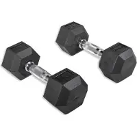 Olive Rubber Hex 7kg Hantel 2 Enheter