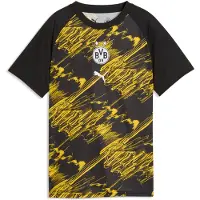 Puma Bvb Borussia Dortmund 25/26 Før Kamp Junior T-skjorte Med Korte Ermer