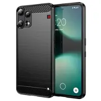 Mtp Products Nothing Phone (3a) Lite Børstet TPU-deksel - karbonfiber - svart