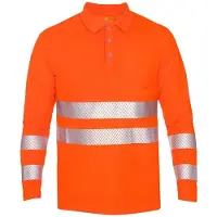 IQ-UV Uv High Visible Polo Kl.2 Langermet Rash Guard