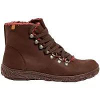 El naturalista for woman. 254561112005_012 Brown leather ankle boots N5456 (38), Flat, Laces, Casual