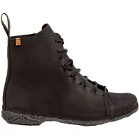 El naturalista for woman. 2N9091101005_001 Pleasant leather ankle boots black (39), Flat, Laces, Casual