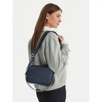 Michael Kors for woman. 32S5SYTC5V Bryant medium shoulder bag with navy logo (OSFA), Casual, Canvas
