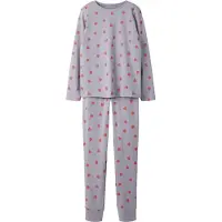 Name it Pysjamas - Noos - Lavender Grå - - 11-12 år (146-152) - 2-delt nattøy