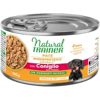 NATURAL TRAINER Pate Monoproteico Small & Toy Adult - 6 x 150 g kanin