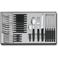 Victorinox Swiss Modern - Spisebestikk - 24 pcs - svart