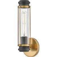 HINKLEY Masthead vegglampe til bad, messing, 1 lyskilde, høyde 35 cm