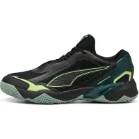 Puma Solarstrike 4 Handball Shoes Men, Shoes, Black/Green Terrain/Fizzy Light, 42