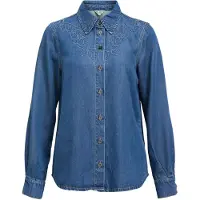 Object Brodert Denimskjorte