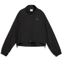 Puma HER Relaxed Woven Full-Zip Jacket Women, Clothing, Black, M
