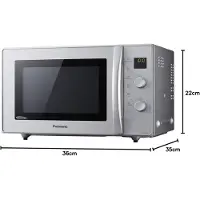 Panasonic NN-CD575MEPG - Mikrobølgeovn med konveksjon og grill - 27 liter - 1000 W - sølv