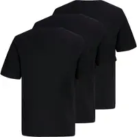 Jack & jones 3.Pk T-Skjorte Regular Fit Sort (128 / 8 år)