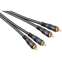 Goobay RCA Stereo Cable - Shielded - 5m