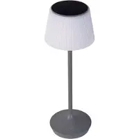 Näve LED-solcelle-bordlampe Emmi CCT oppladbar, grå