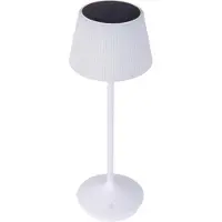 Näve LED-solcelle-bordlampe Emmi CCT oppladbar, hvit