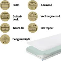 Aerosleep Safesleep Pack Evoduo 70x140 Madrass