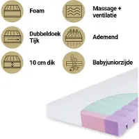 Baby Matex ortopedisk madrass Aero hvit