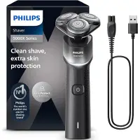 Philips 5000X Series X5004/00 roterende barbermaskin våt/tørr PowerCut, blå
