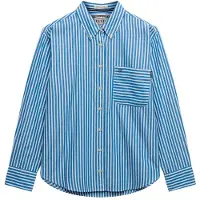 Superdry Poplin Relaxed Fit Skjorte Med Lange Ermer