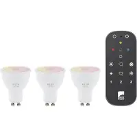 Eglo CONNECT-Z GU10 smartpærer – 3-pakning med fjernkontroll