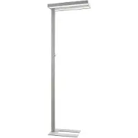 Arcchio LED-gulvlampe Logan Pro, sølv, sensor, dimbar