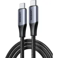 UGREEN US355 USB-C 3.1 Gen 2 / USB-C 3.1 Gen 2-kabel, 1 m – svart