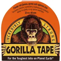 Gorilla svart gaffatape 48 mm. - 32 meter