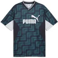 Puma Essentials Block Relaxed Football Jersey Men, Clothing, Emerald Ice, XS