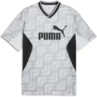 Puma Essentials Block Relaxed Football Jersey Men, Clothing, White, M