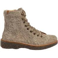 El naturalista for woman. 25572PEV0005_020 Leather ankle boots N5572P Volcano taupe (37), Beige, Flat, Zip, Casual