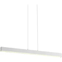 QAZQA Pendellampe hvit inkl. LED 3-trinns dimbar 2700-4000K med dip switch - Keane