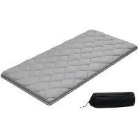 Vevor japansk tatamimatte, sammenleggbar japansk tatamimadrass i dobbel størrelse, futonmadrass med oppbevaringspose og feste, 9-lags gulvmatte for soving, sovesal, meditasjon, yoga, 2032 x 991 x 63,5