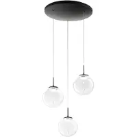 FABAS LUCE LED-hengelampe Ariel, 3 lyskilder, rund, trinnvis dimmer, CCT