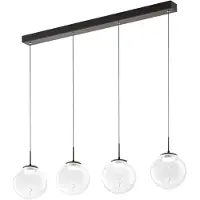 FABAS LUCE LED-hengelampe Ariel, 4 lyskilder, langstrakt, trinnvis dimmer