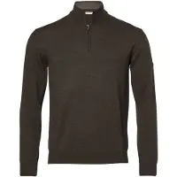 Chevalier Aston Half Zip Merino-genser Herre Leather Brown M