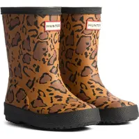 Hunter Gummistøvler - Kids First Leopard Mønster - Rik Tan/Sal - - 21 - Gummistøvler