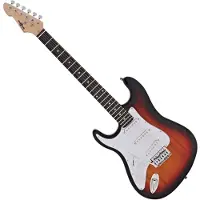 Gear4Music LA Left Handed Electric Guitar fra Sunburst