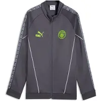 Puma Manchester City KING Anthem Jacket Youth, Clothing, Galactic Gray/Pro Green, 9-10Y