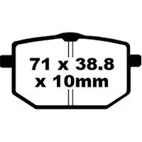 EBC Fa Series Organic Fa118 Bremseklosser