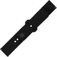 FIXED Silicone Strap Smartwatch Universal 20 mm Black