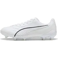 Puma KING PLATINUM FG/AG Football Boots Unisex, Shoes, White/Metallic Gold/Black, 39