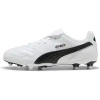 Puma KING LIGA FG/AG Football Boots Unisex, Shoes, White/Black, 42