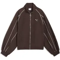 Puma T7 Balloon Jacket Women, Clothing, Chocolate Brown, S