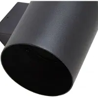 LINDBY utendørs vegglampe Lupil, svart, metall, GU10, IP44