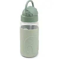 Done by Deer Drikkeflaske m. Sugerør - 350 ml - Elphee - Grønn - - OneSize - Drikkeflaske