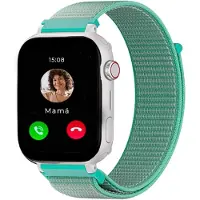Savefamily White Casing + Mint Green Fabric Strap Sf-sw+b.ctvm Smartklokke