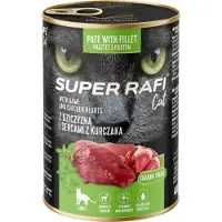 SUPER RAFI Økonomipakke Cat Super 24 x 400 g - Vilt- og kyllinghjerter